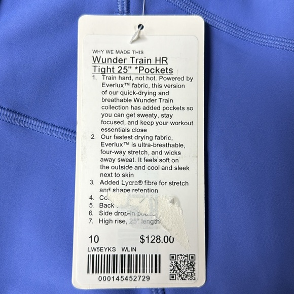 NWT Lululemon Wunder Train Pant 25” Pockets - Picture 7 of 8